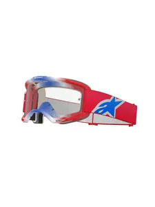 Alpinestars Goggle Vision 5 CORP Röd/Vit/Blå/Klart