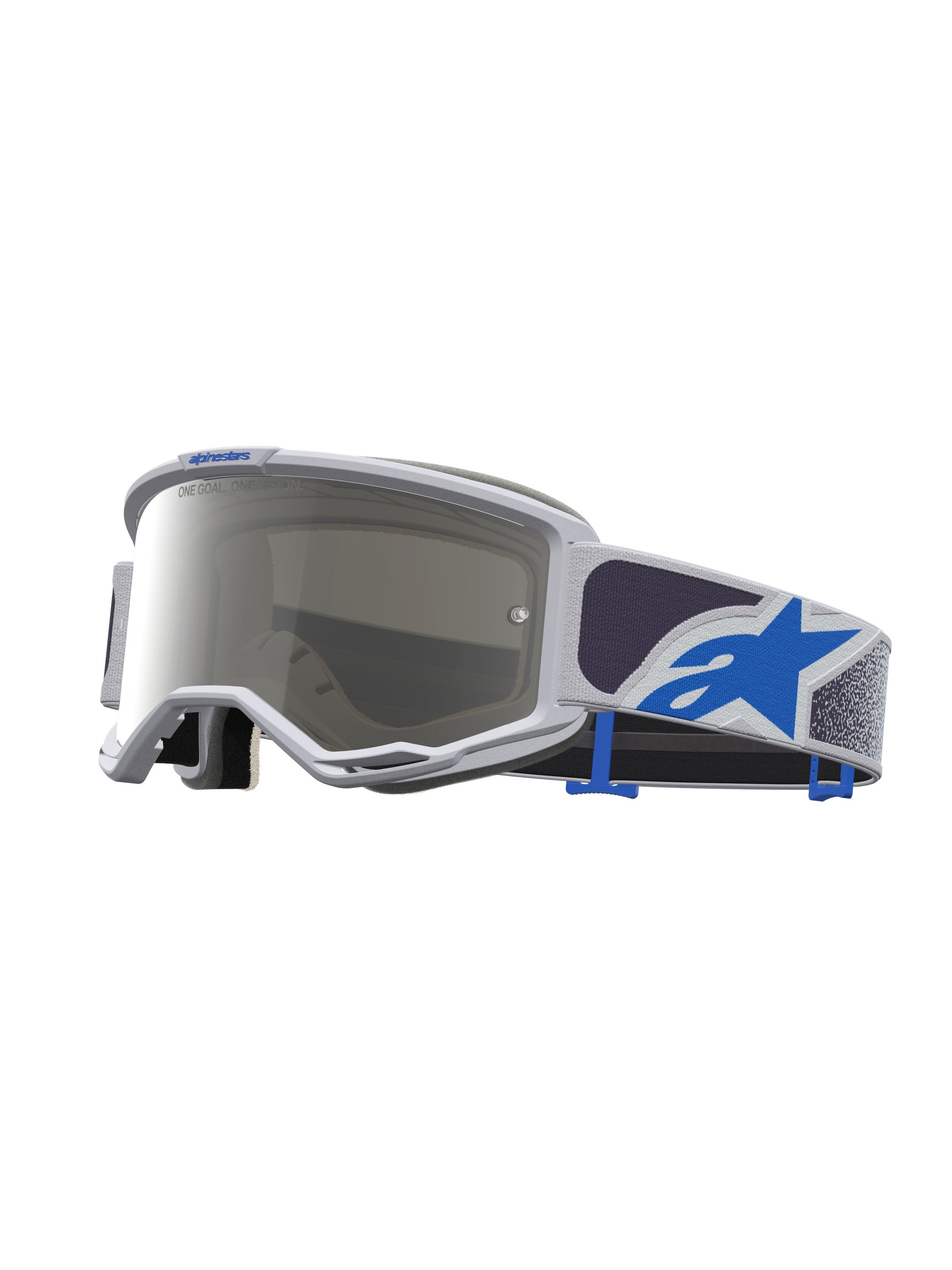 Alpinestars Goggle Vision 5 Drag Light Lilac Blå Spegel Silver