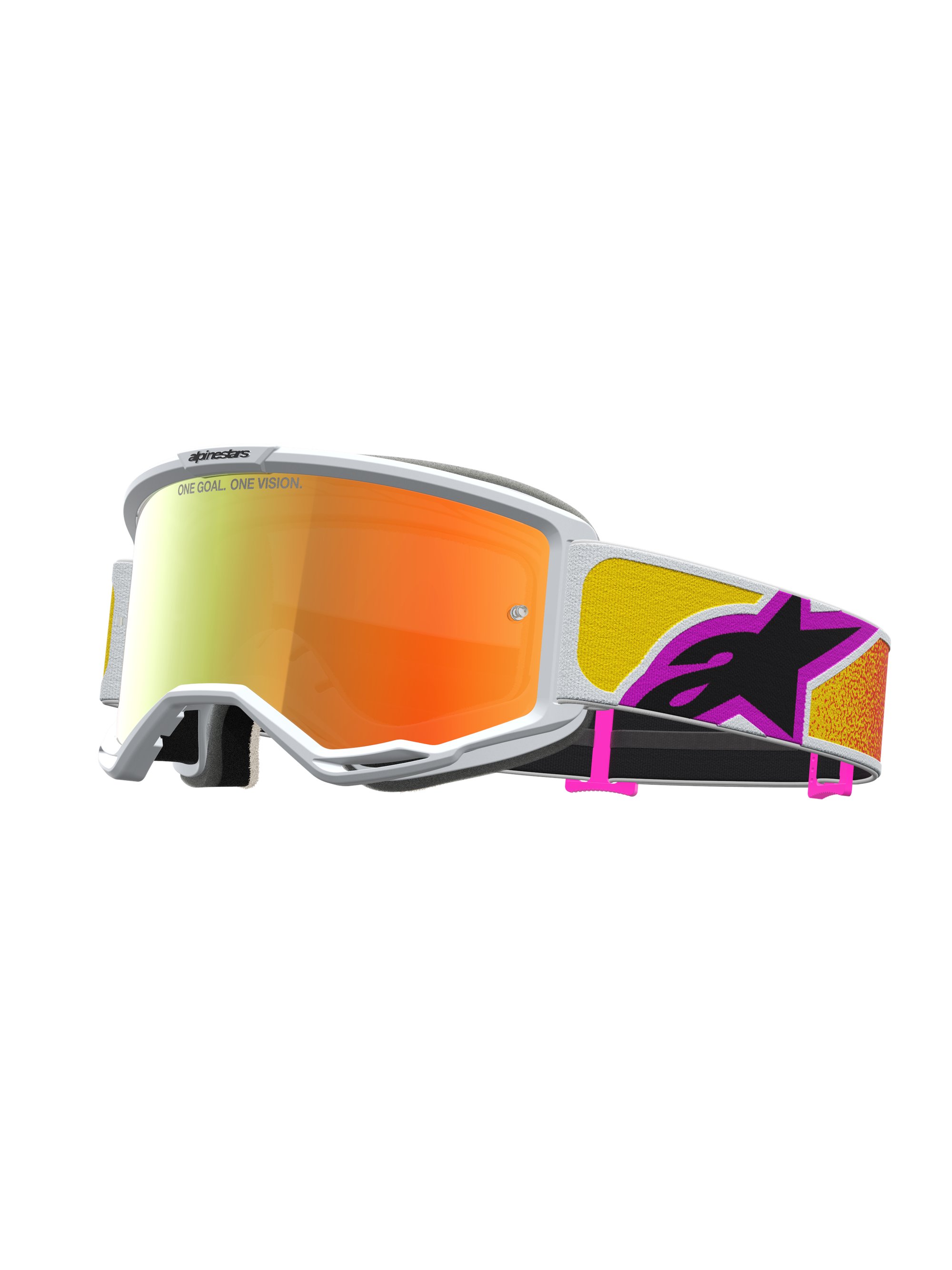 Alpinestars Goggle Vision 5 Drag Orange Röd Spegel Röd