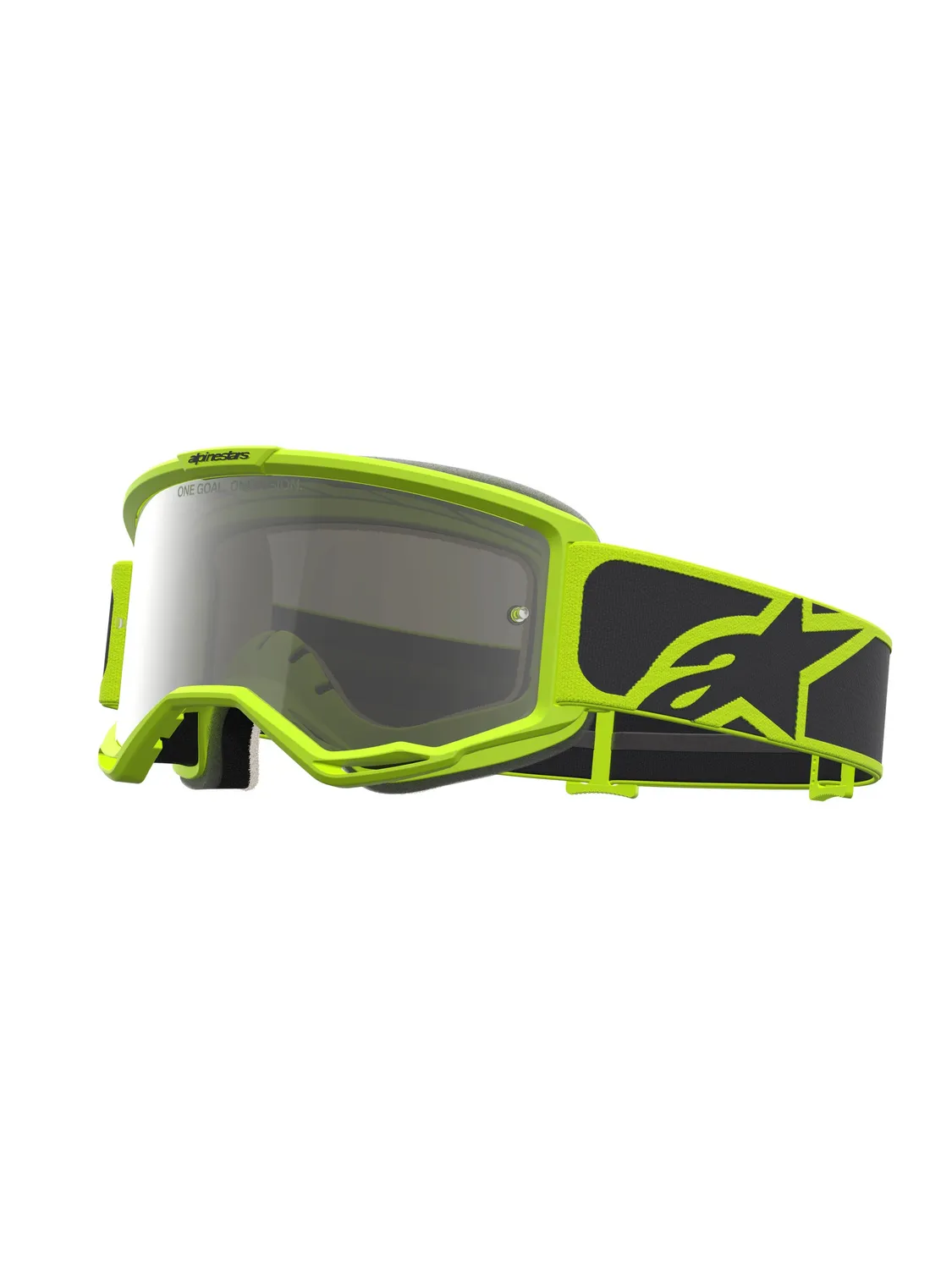 Alpinestars Goggle Vision 5 Rora Svart Gul Fluo Spegel Silver