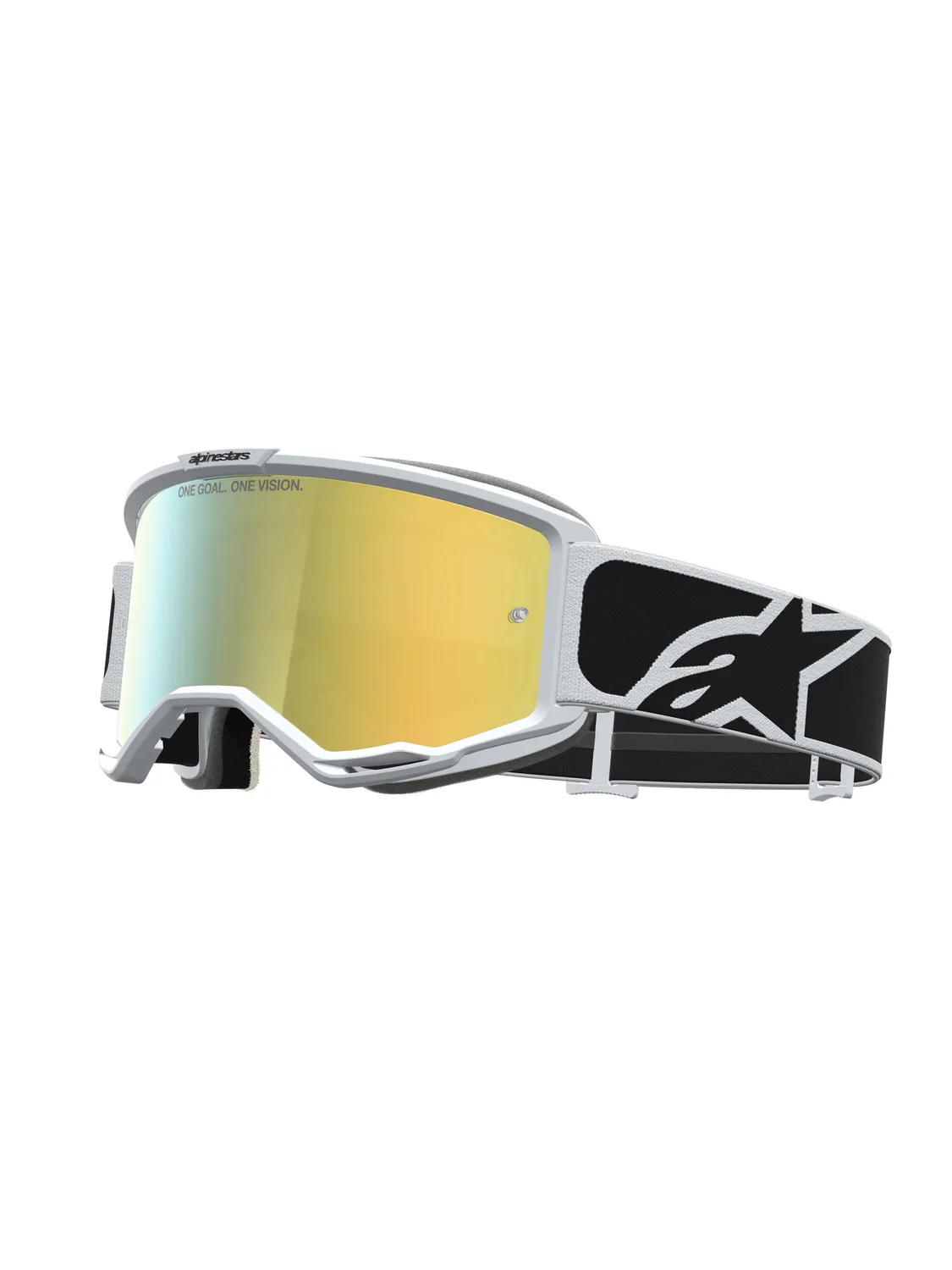 Alpinestars Goggle Vision 5 Rora Svart Vit Spegel Guld