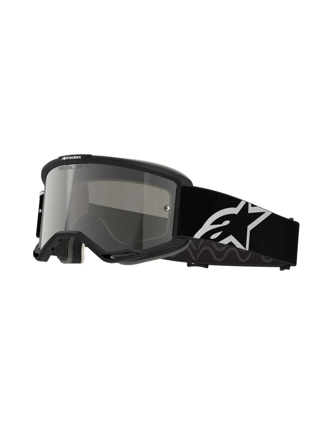 Alpinestars Goggle Vision 5 Corp 2 Svart Vit Spegel Silver