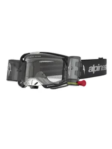 Alpinestars Goggle Vision 8 Amber Roll-Off Svart Silver Klar