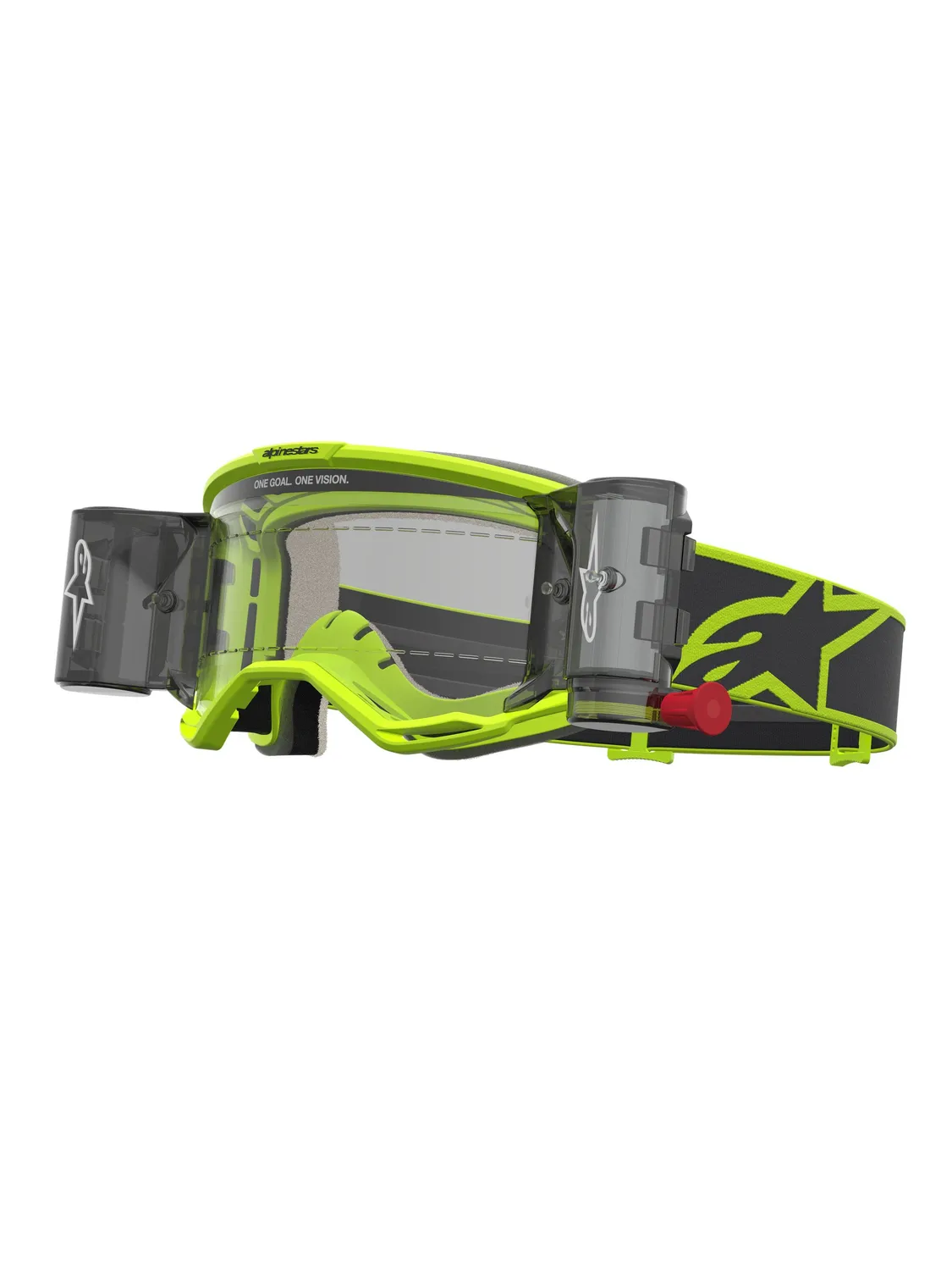 Alpinestars Goggle Vision 5 Rora Roll-Off Gul Fluo Svart Klar