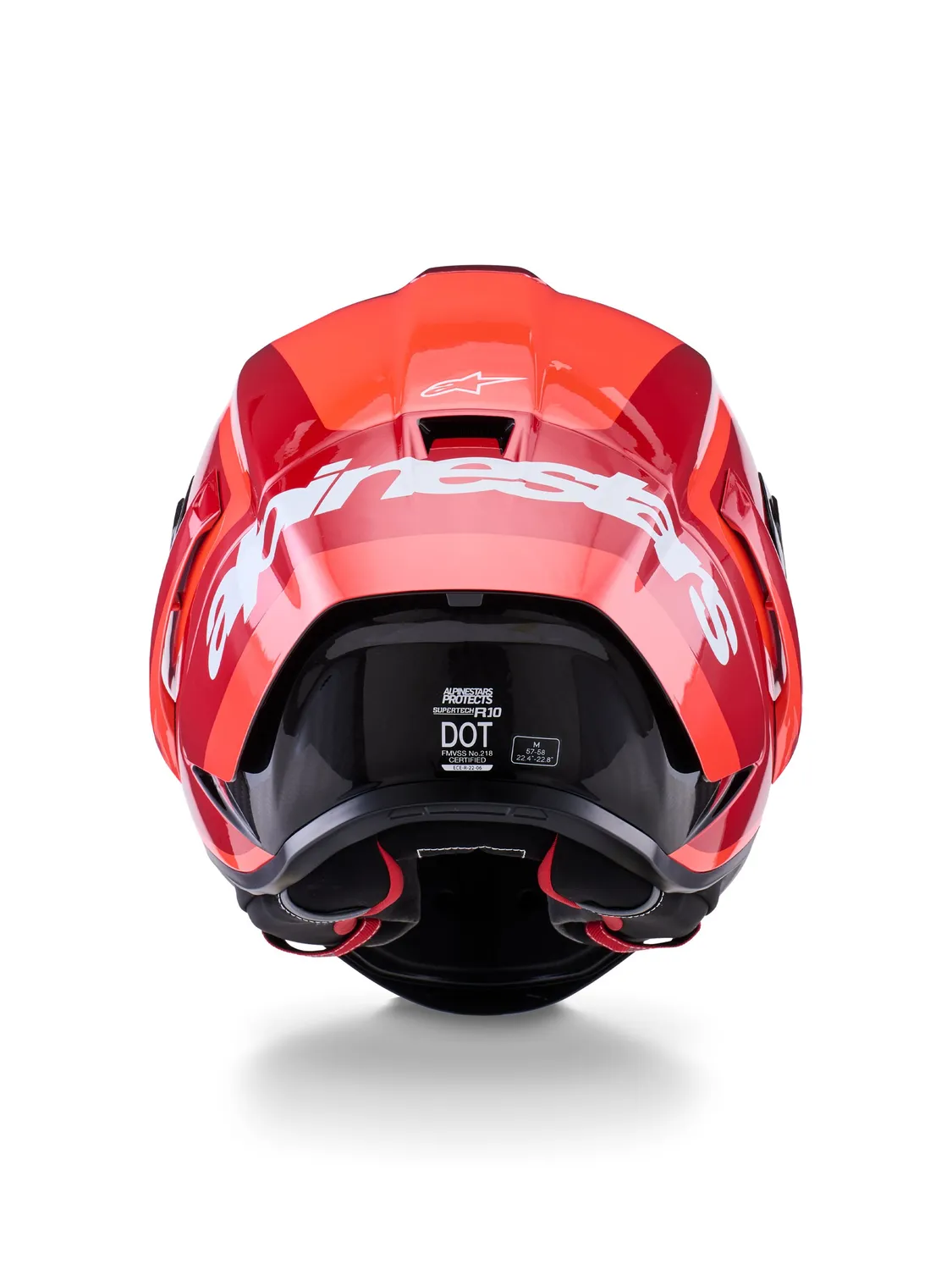 Alpinestars Hjälm Supertech S-R10 Arius Svart/Vit/Duo Röd