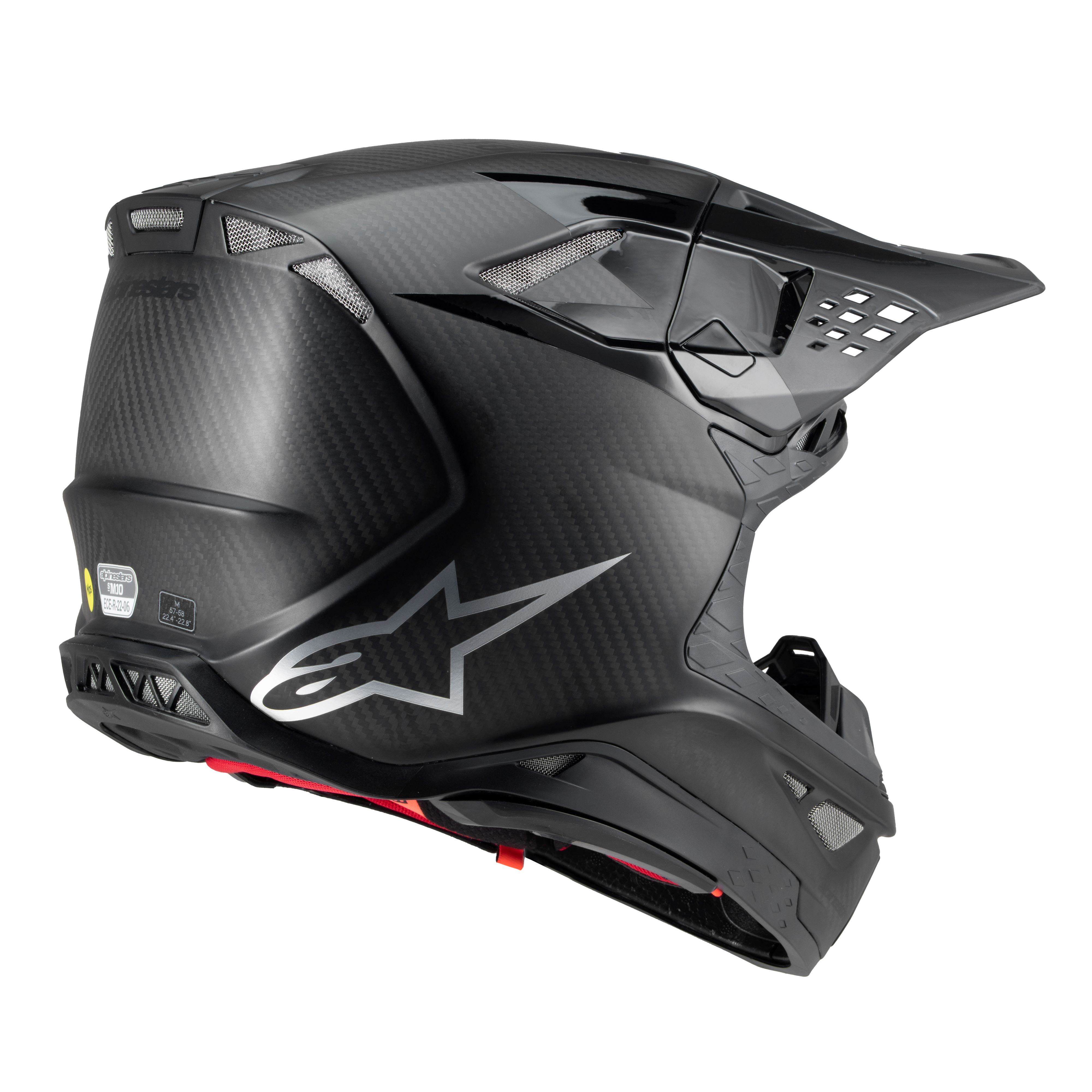 Alpinestars Hjälm S-M10 2206 Fame Svart Carbon