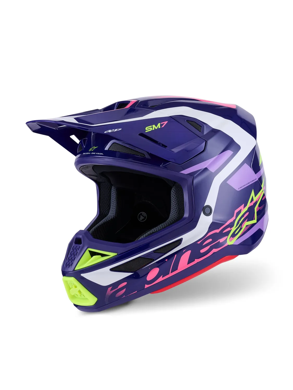 Alpinestars Hjälm S-M7 Deed Lila/Rosa
