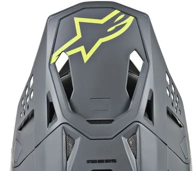 Alpinestars Skärm S-M8 - RADIUM Grå/gul fluo