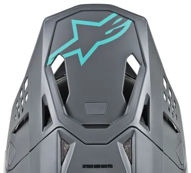 Alpinestars Skärm S-M8 - RADIUM Grå/blågrön