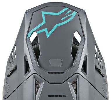 Alpinestars Skärm S-M8 - RADIUM Grå/blågrön