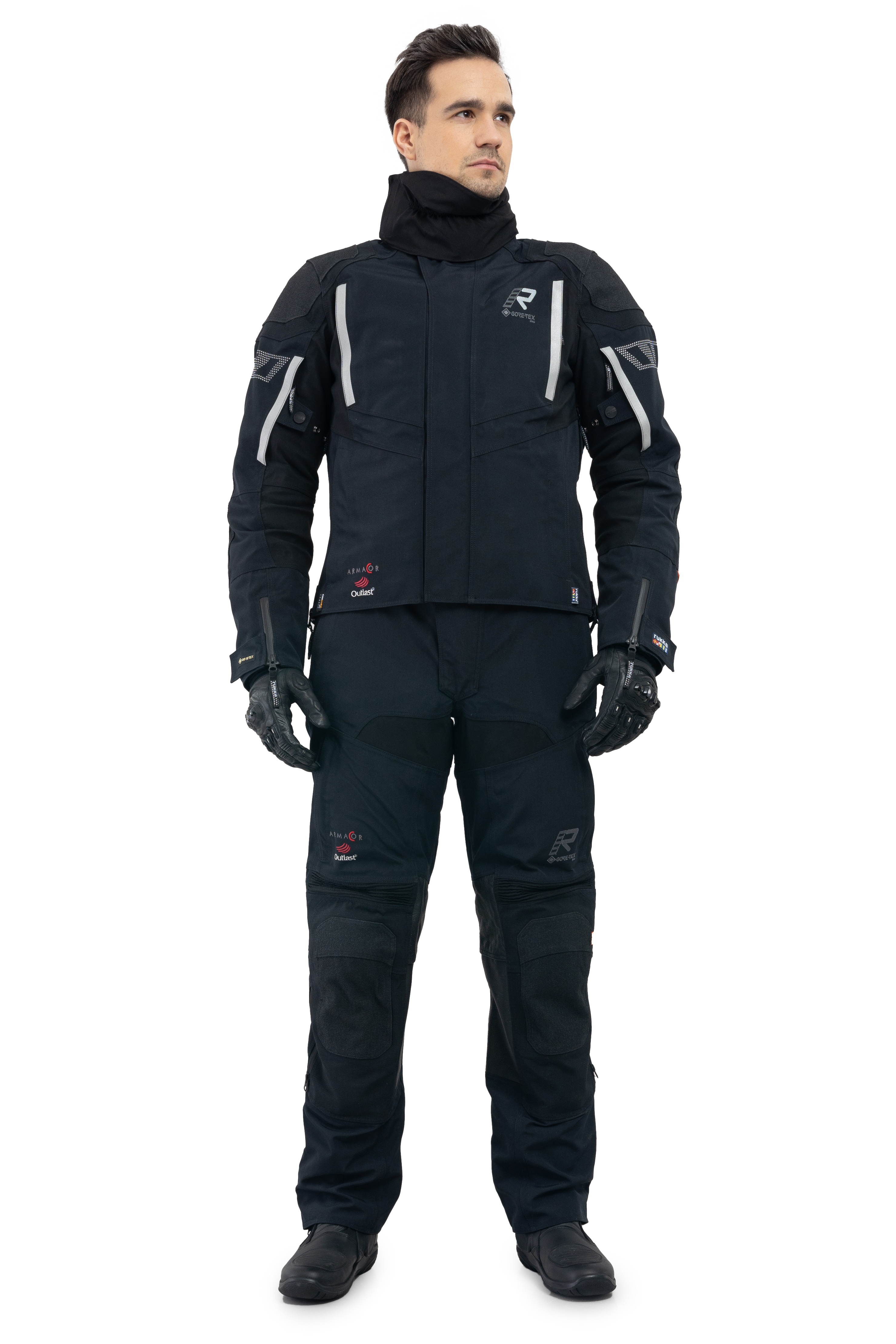 RUKKA SHIELD-R Jacka Svart/Silver
