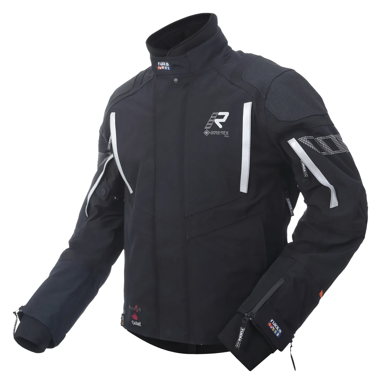 RUKKA SHIELD-R Jacka Svart/Silver
