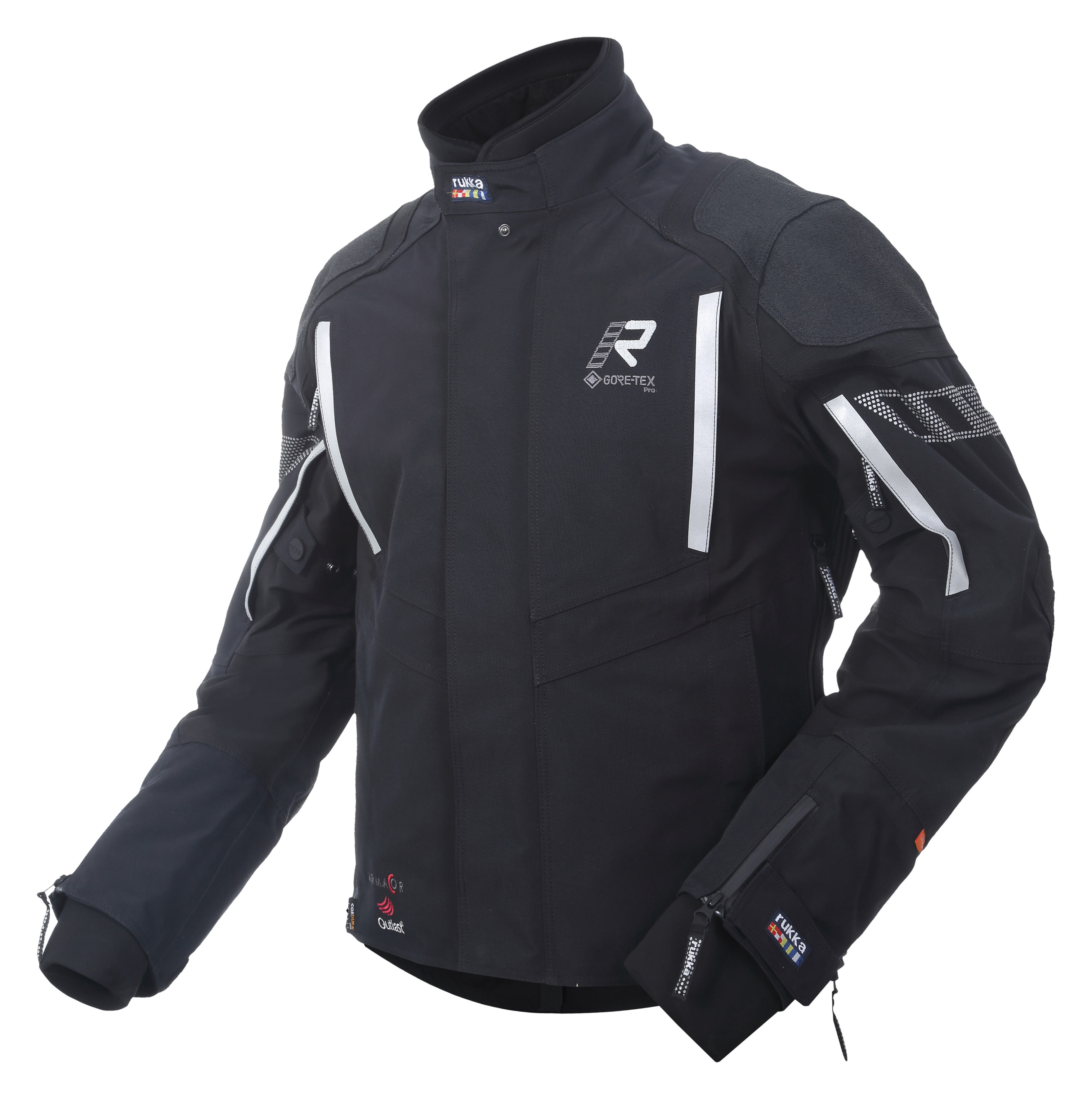 RUKKA SHIELD-R Jacka Svart/Silver