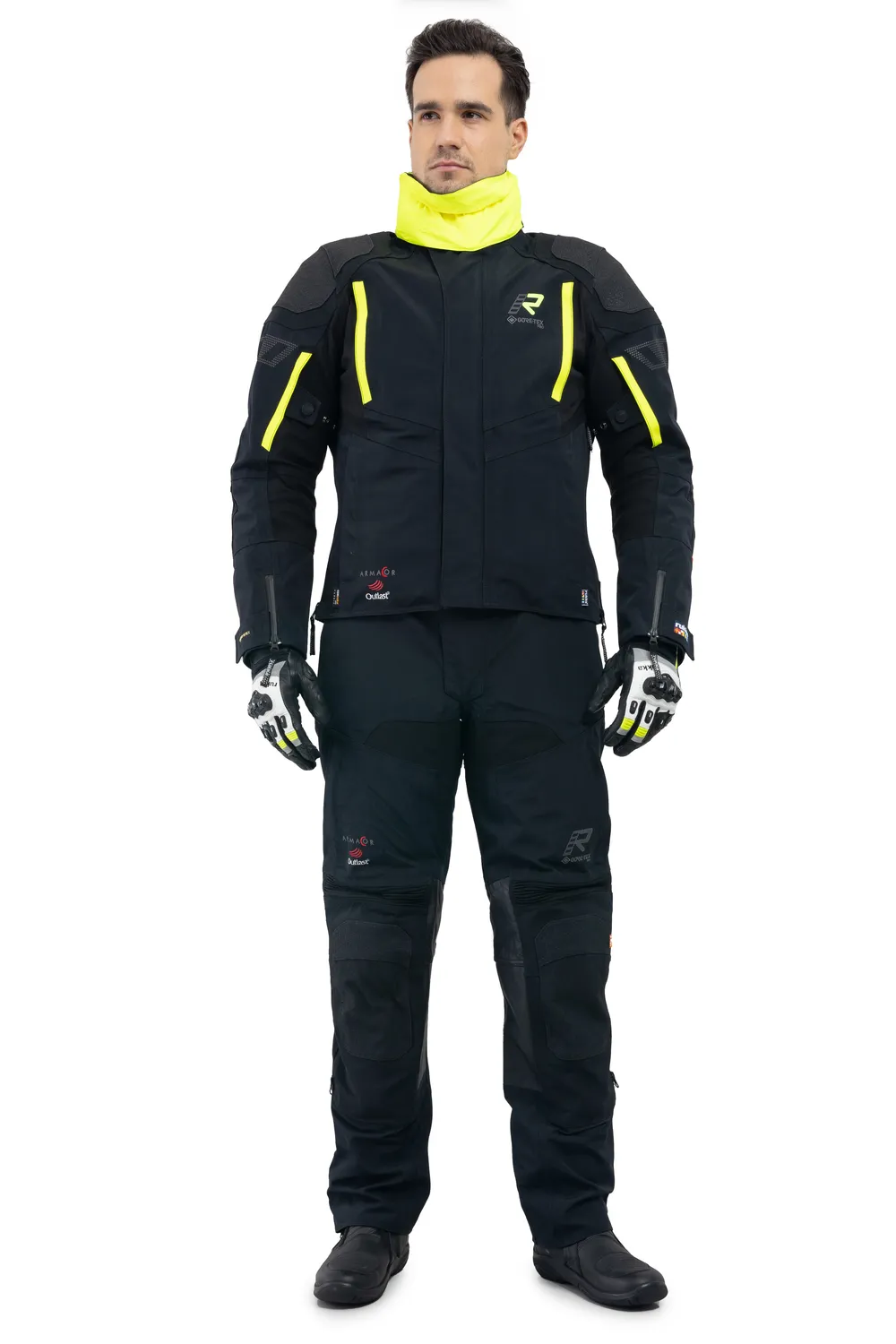 RUKKA SHIELD-R Jacka Svart/Gul