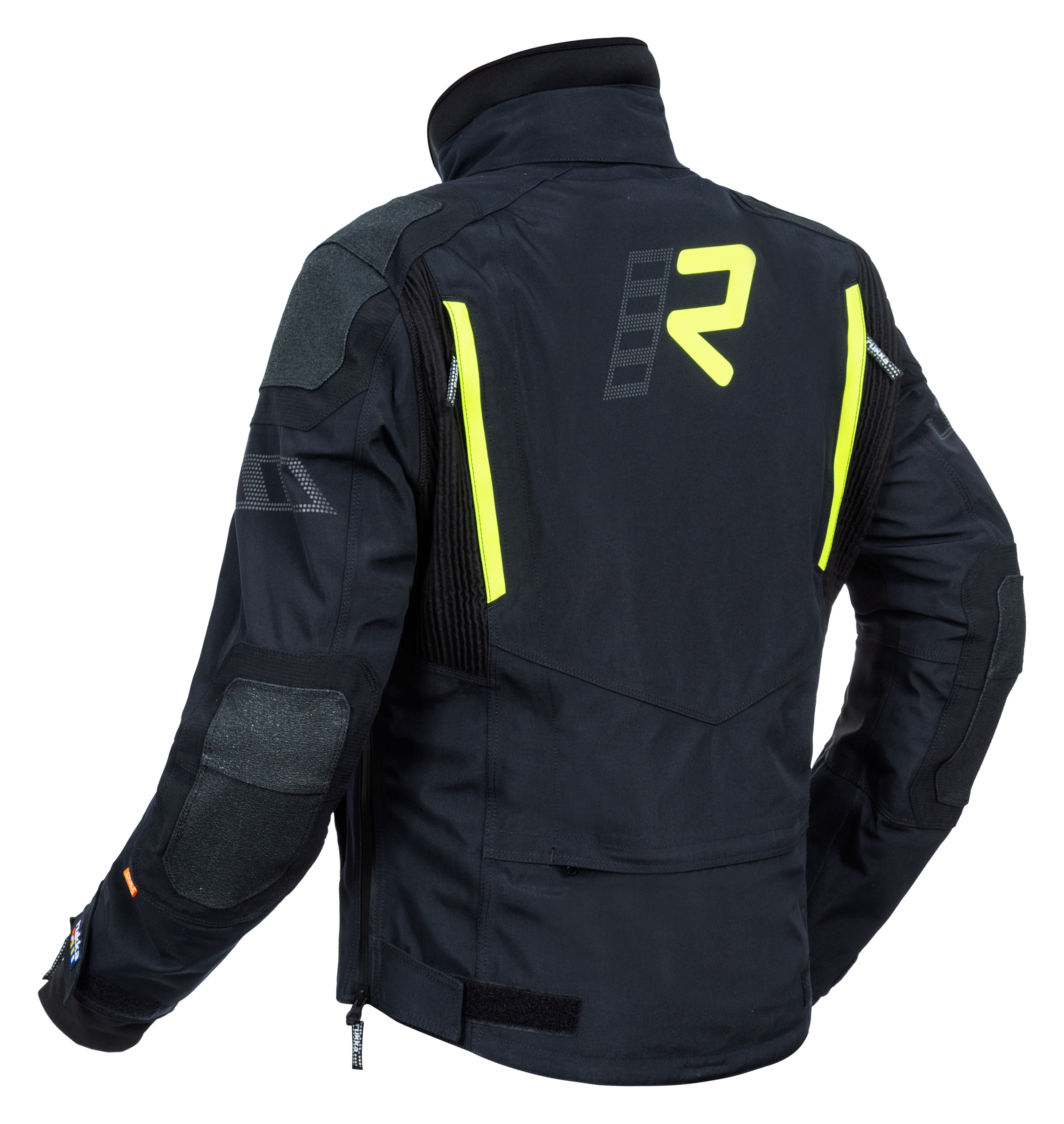 RUKKA SHIELD-R Jacka Svart/Gul