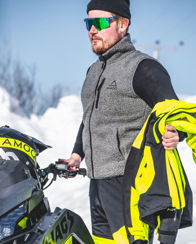 AMOQ Polar Fleece Väst Grå 