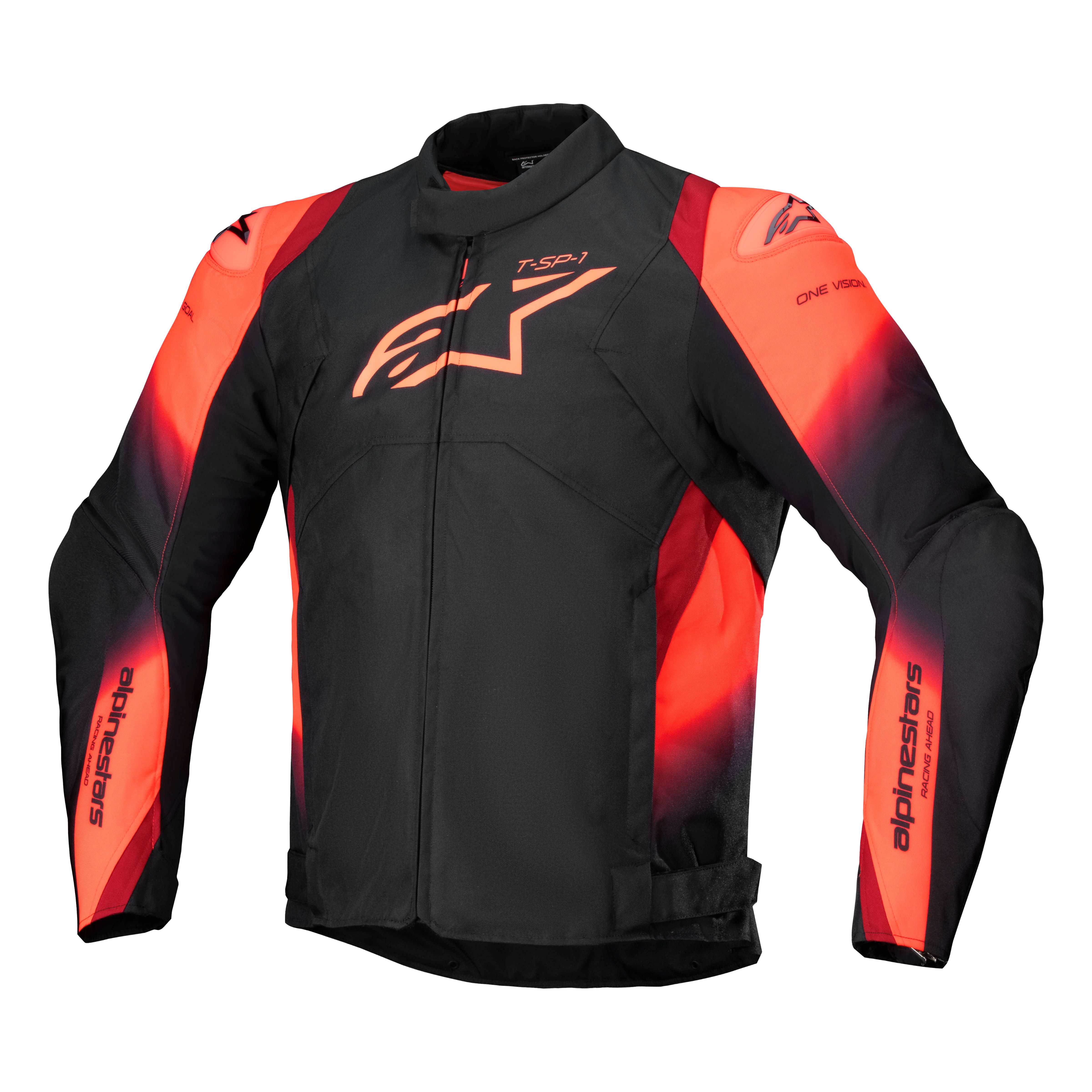 Alpinestars Jacka T-SP 1 v2 Vattentät Svart/Röd Fluo