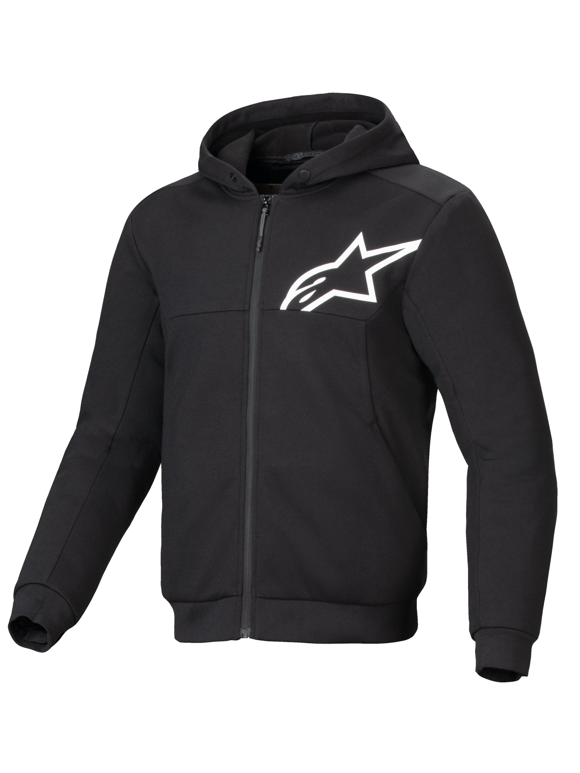 Alpinestars Hoodie Chrome v2 Svart/Vit