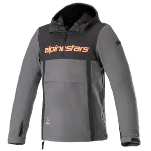 Alpinestars Hoodie Sherpa Svart/Grå/Röd 