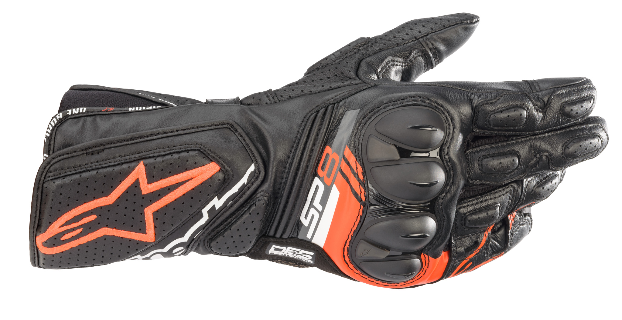Alpinestars Handske SP-8 v3 Svart/Fluo Röd 