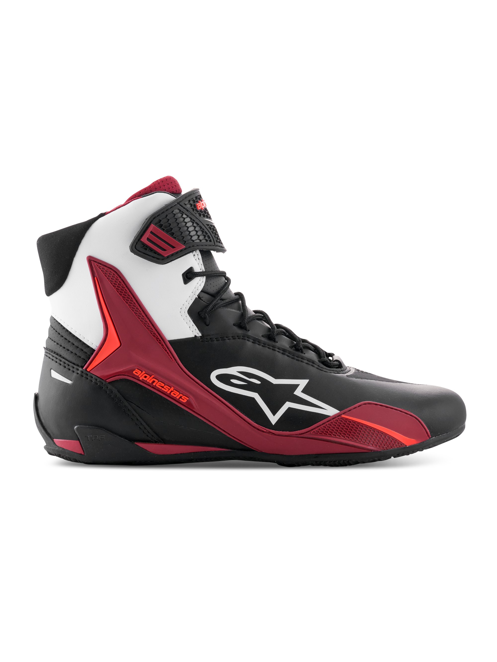 Alpinestars Sko Faster-4 Svart/Vit/Mörk Röd