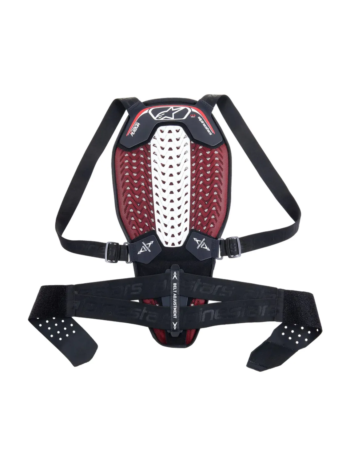 Alpinestars Ryggskydd Nucleon Plasma Svart/Vit/Röd