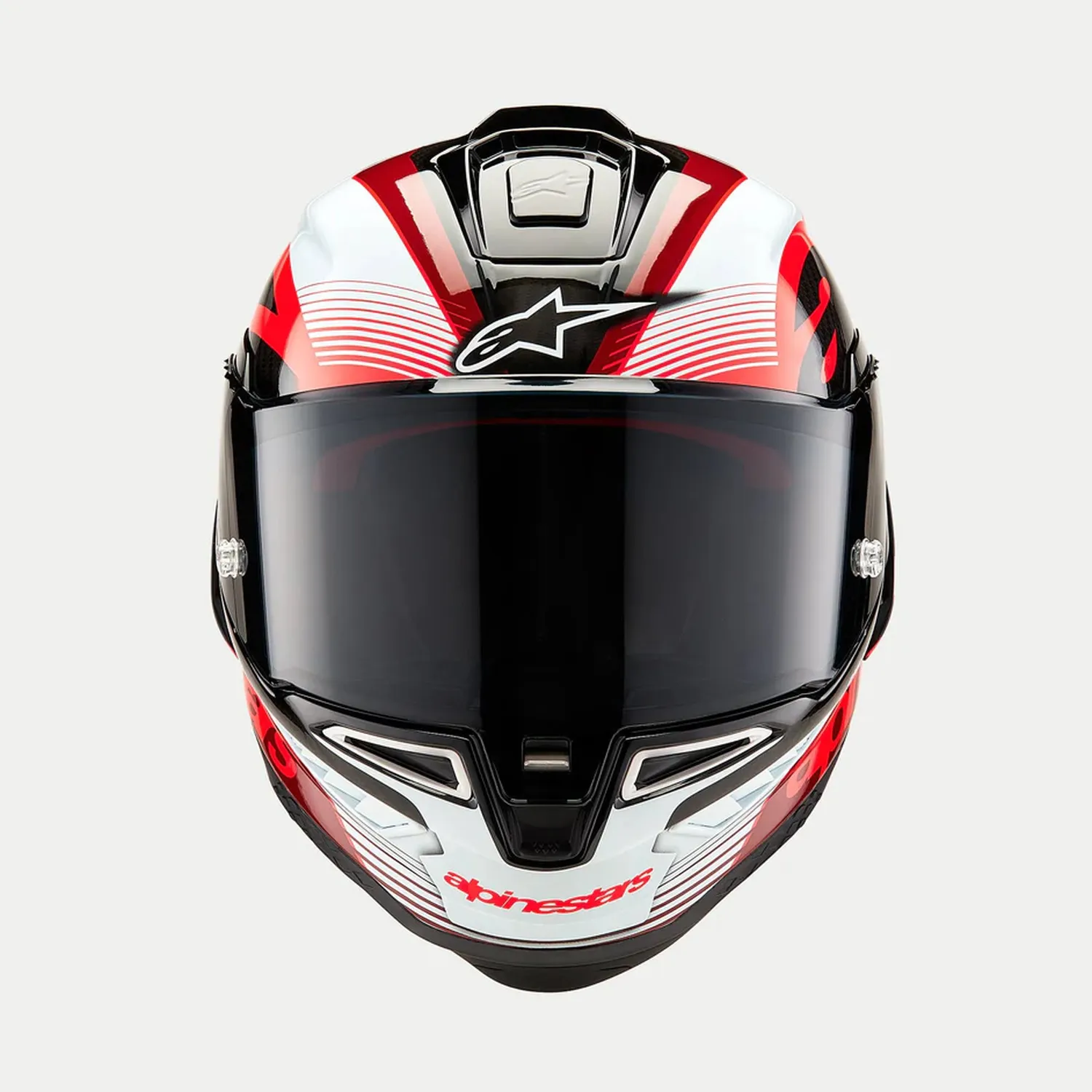 Alpinestars Hjälm Supertech R10 Team Svart/Carb/Röd/Vit