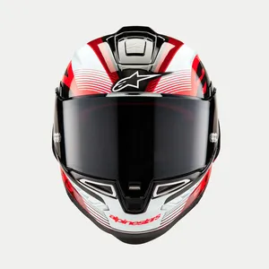 Alpinestars Hjälm Supertech R10 Team Svart/Carb/Röd/Vit