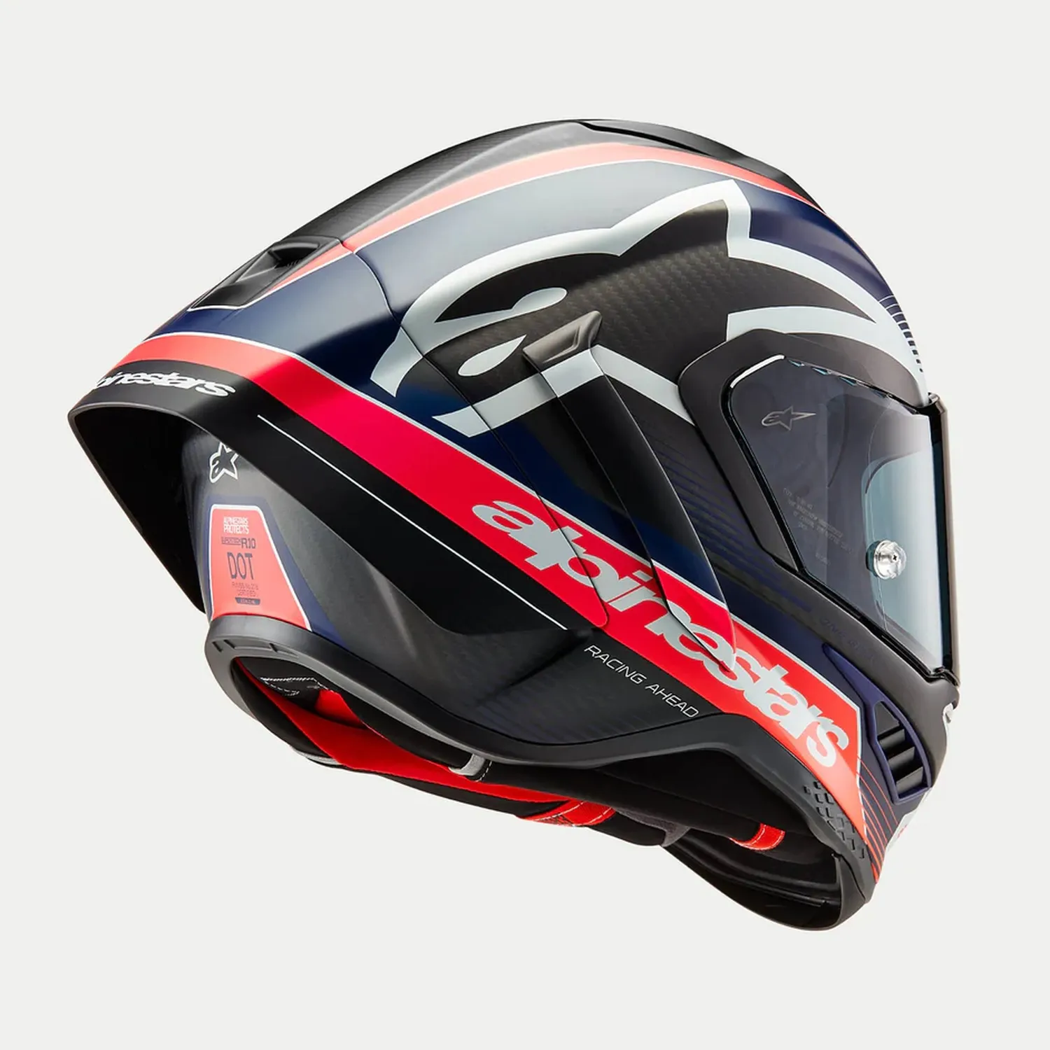 Alpinestars Hjälm Supertech R10 Team Svart/Carb/Blå/Vit