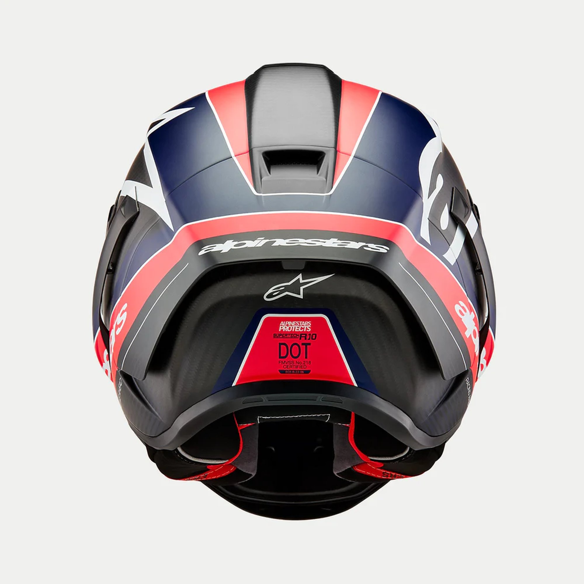 Alpinestars Hjälm Supertech R10 Team Svart/Carb/Blå/Vit