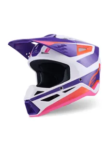 Alpinestars Hjälm S-M3 Heat Vit/Lila/Rosa