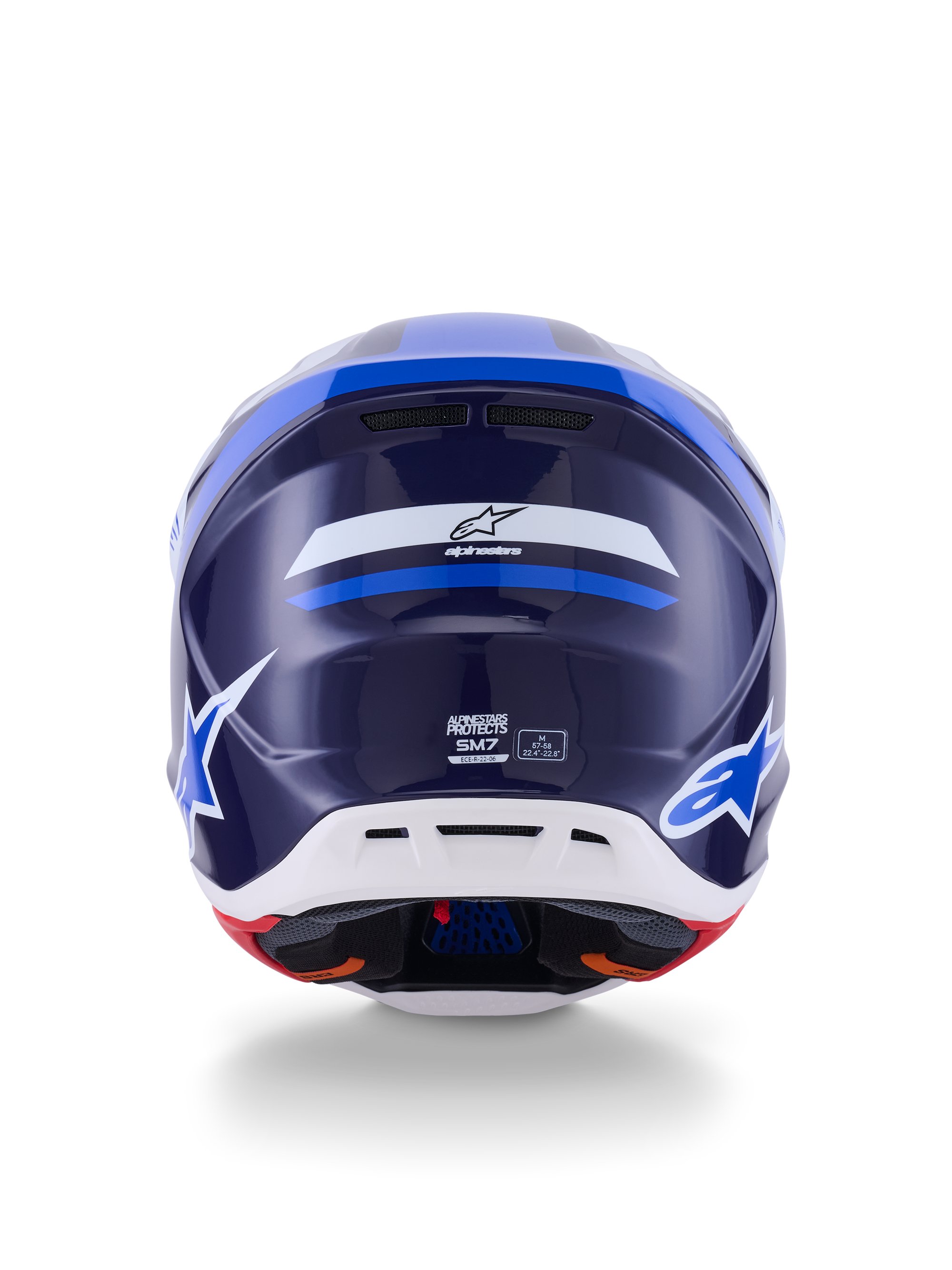 Alpinestars Hjälm S-M7 Rise Blå/Vit
