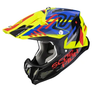 SCORPION MX Helmet VX-22 AIR neox neon yellow-blue-red
