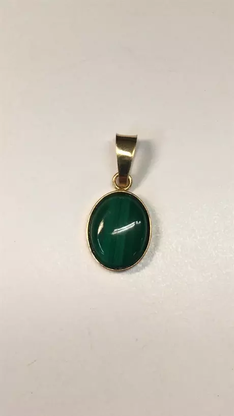 Hänge m malakit sten 18K 180582H