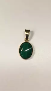 Hänge m malakit sten 18K 180582H