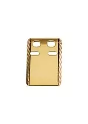 ID bricka 13x19mm facetterad 18K