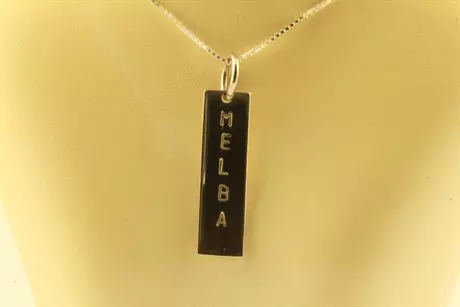 Namnsmycke, stav 35mm silver