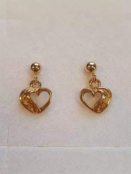 Örhängen hjärtan hängande 18K 180158Ö
