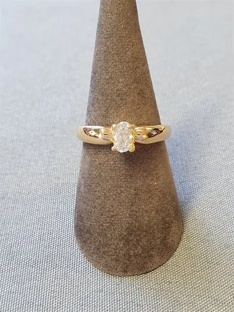 Guldring med cz 18K 180480R