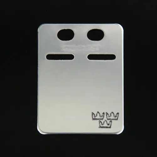 ID-bricka 17x23mm Silver