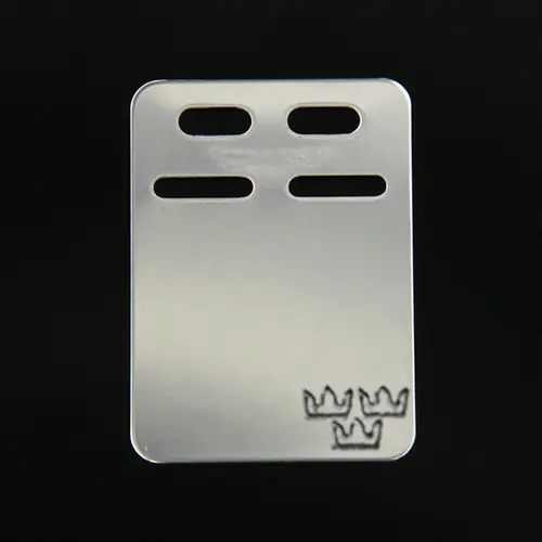 ID-bricka 19x27mm Silver