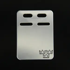ID-bricka 19x27mm Silver