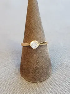 Guldring med cz 18K 180805R