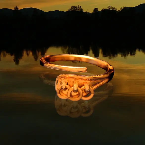 Jokkmokk enkelring 18K guld