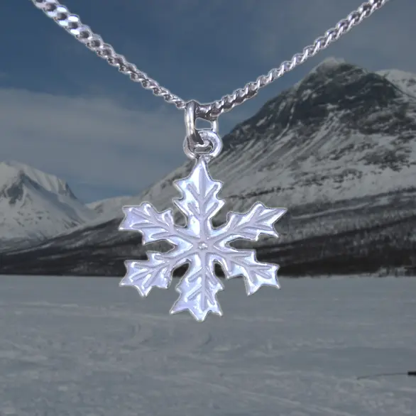 Snöstjärna halssmycke.