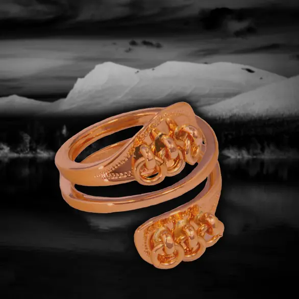 Jokkmokk dubbelring 18K guld
