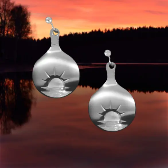 Midnattssol örhänge