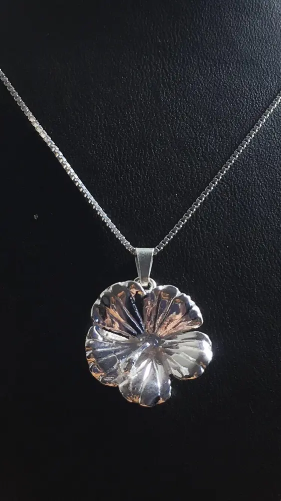 Hibiskuslomma silver 9250780H