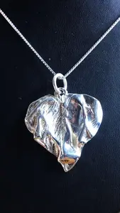 Skrovligt hjärta silver 9251326H