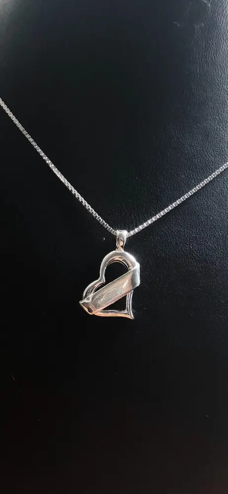 Hjärta med band silver 9251595H